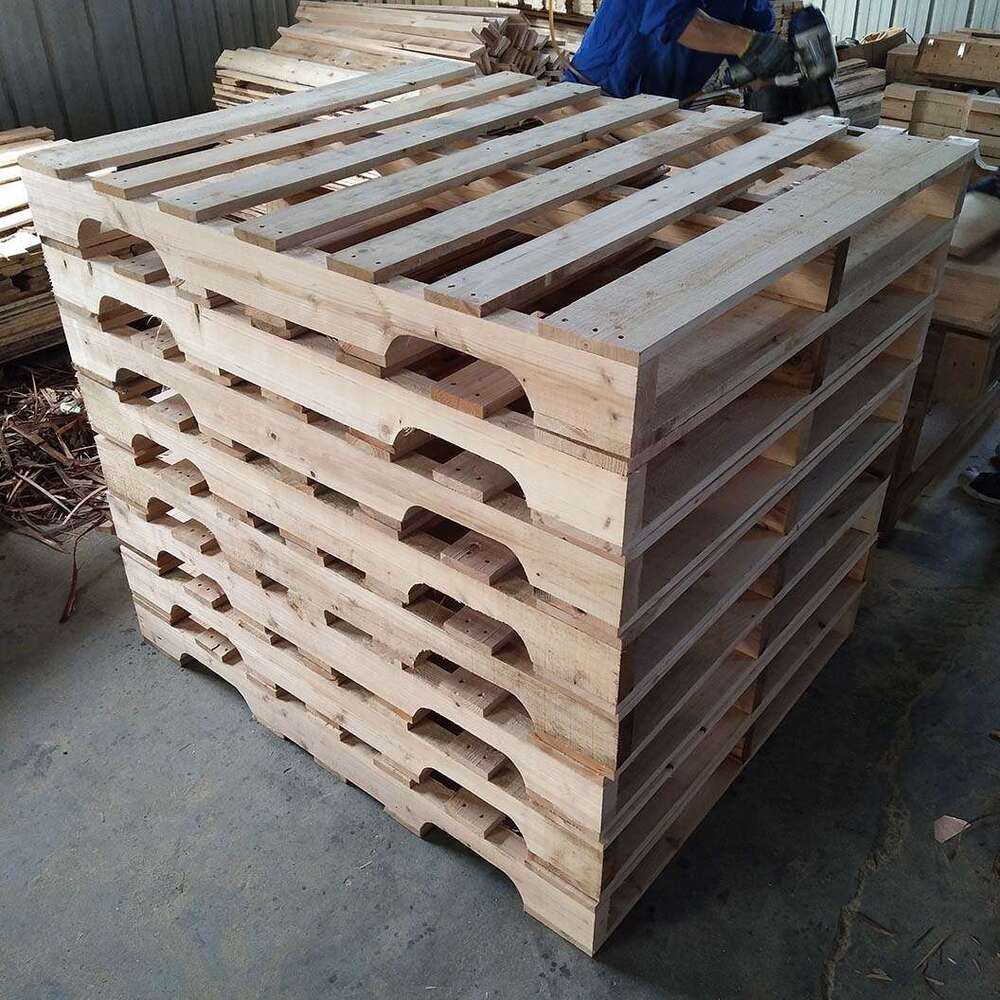 Pallet manufacturing plant wholesale sells high quality standard American 48x40 wooden pallets For customized product orders, please consult customer 