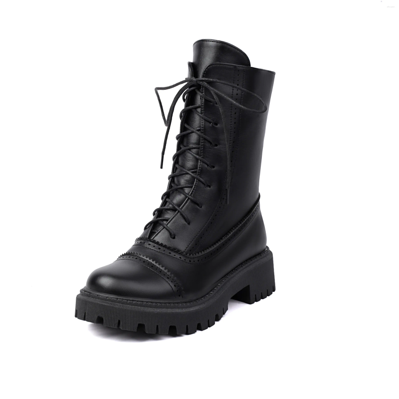 Boots Big Size Shoes Woman Zipper Lady Boots-Women Round Toe Winter Footwear Large Autumn 2024 Fashion Rub