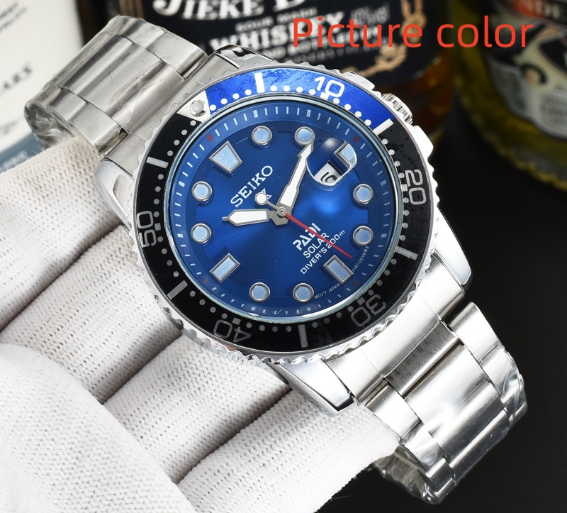 Sei High Quality 2024 Fashion Sports Young Men Japan Top luxury Brand luxury watches Round three-pin quartz watch Display calendar function with minimalist style