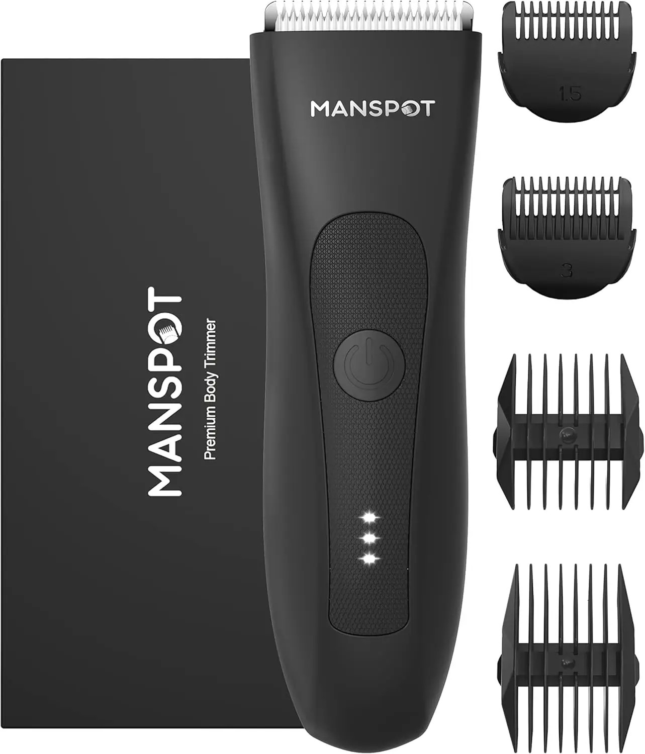 MAN Manscape mens growth and body hair trimmer electric ball trimmer replaceable ceramic blade head waterproof shaver 241028