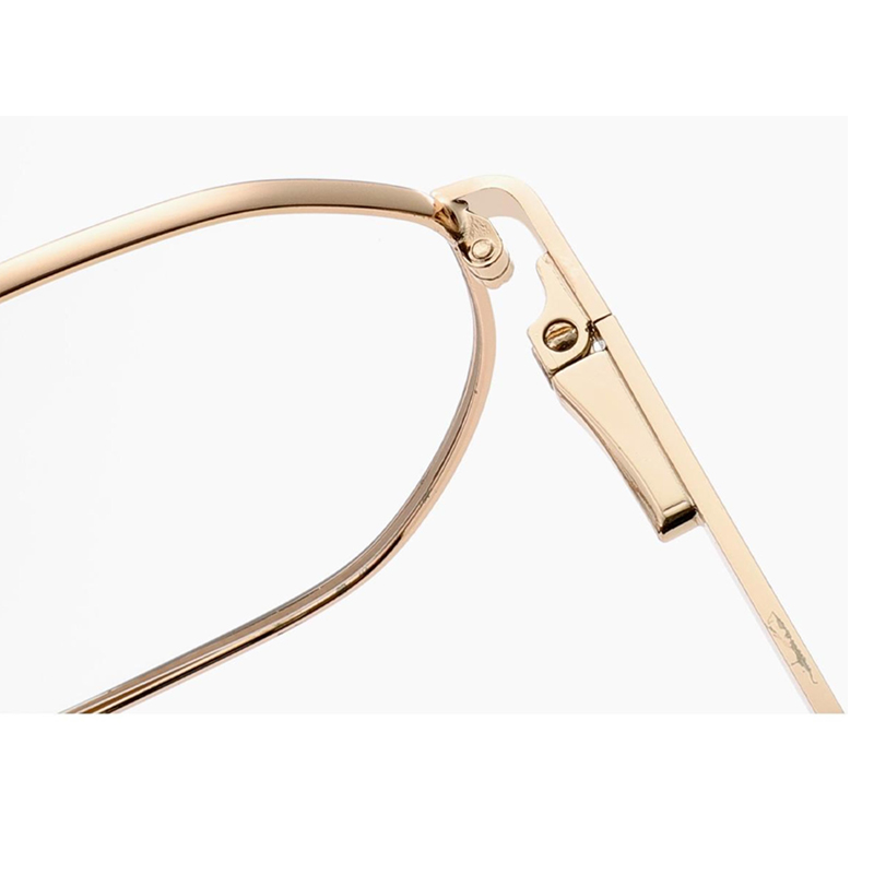 Designer glasses new metal eyeglasses frame men's fashion anti-blue light flat glasses retro cross-border eyeglasses frame
