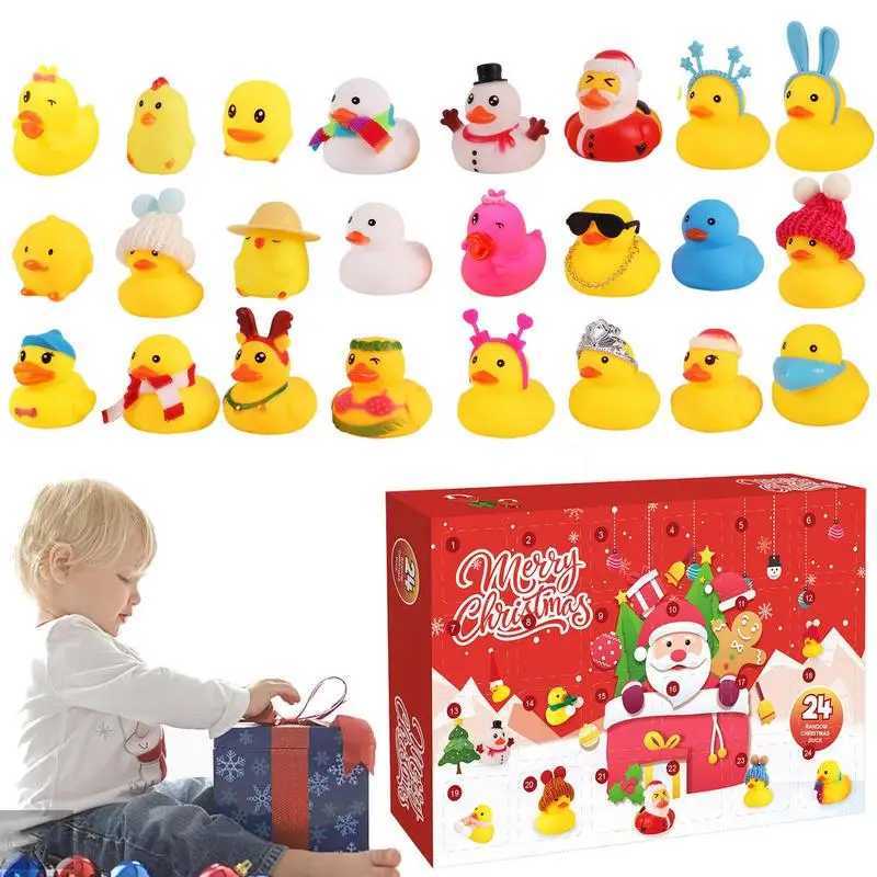 Christmas Shower Rubber Duck Advent Calendar 24 Day Christmas Countdown Calendar Surprise Christmas Party Gifts for Girls Boys W241029
