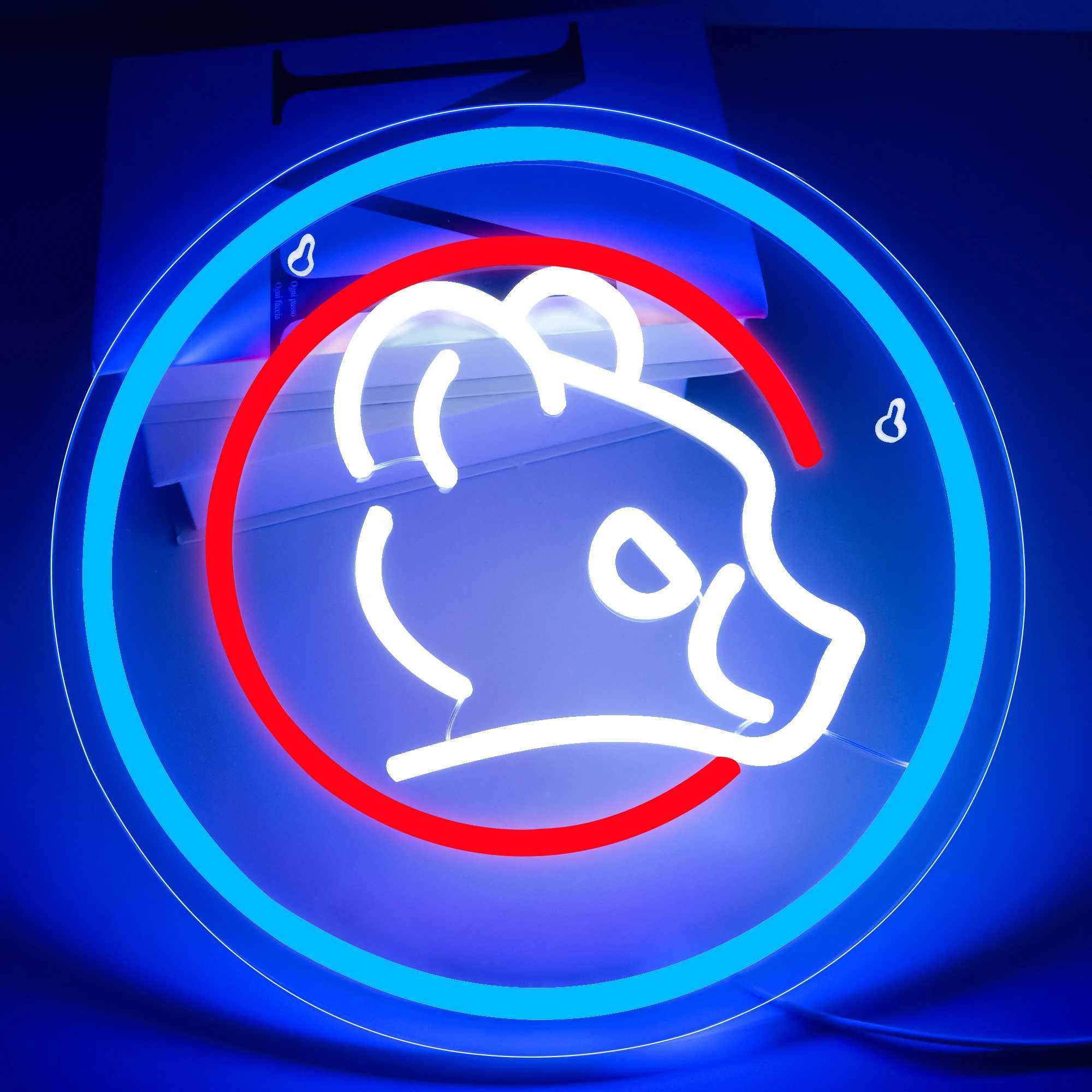 Baseball neon lights Sign Cubs team lights baseball LED neon wall lights used for sports neon lights baseball decoration for club baseball fans X24102