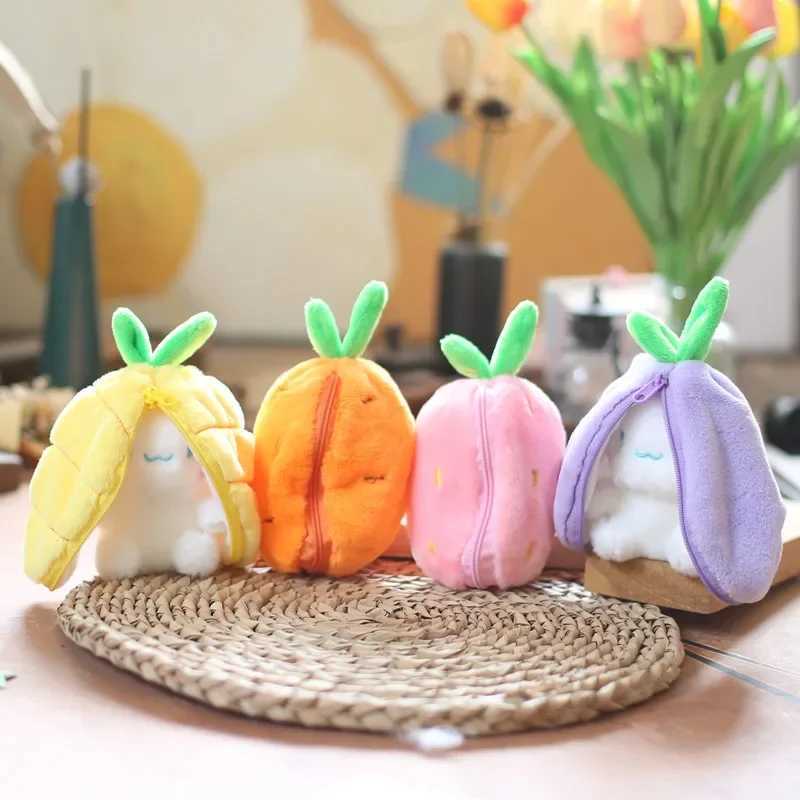Fun Joy Kawaii Fruit Rabbit Plush Toy Cute Carrots and Strawberries Become Fun Rabbit Plush Toy Childrens Birthday Christmas Gift W241029