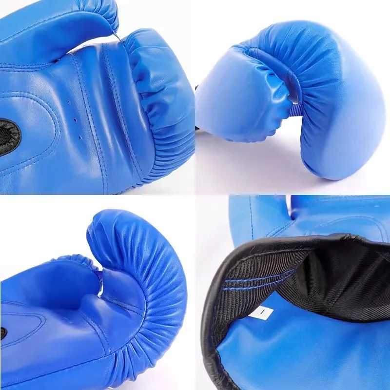 6/8/10/12/14oz Profional Boxing Gloves Thickened PU Muay Thai Sanda MMA Training Gloves Boxing Training AccoriesXJ241028