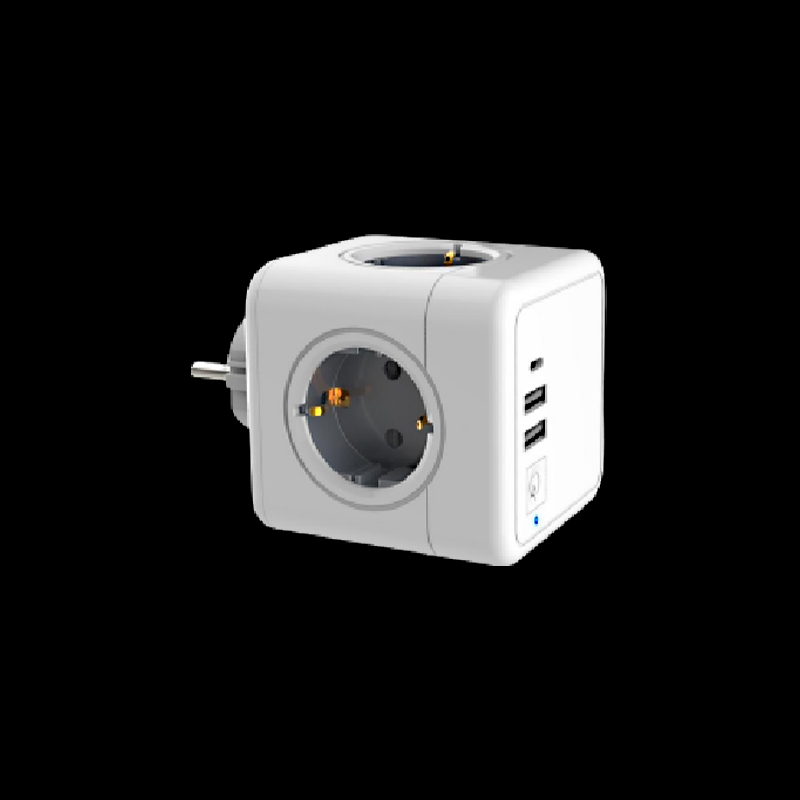 Smart Universal round multi Outlet Power with type-a and type-c USB port Socket power cube usb strip