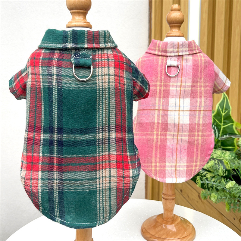 Pet Plaid Clothes T-Shirt Sweater Bottoming Shirt for Small Dog Cat Puppy Grid Adorable Wearing Stylish Cozy Halloween,Christmas Costumes Free shippin
