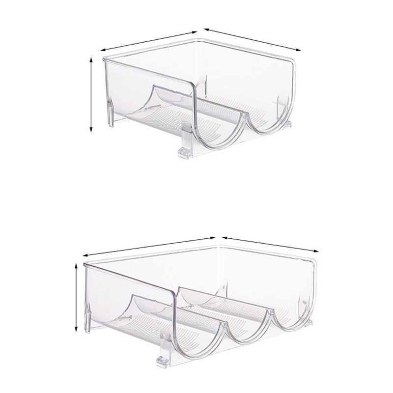 Multi-functional wine rack Multi-specification high transparent material storage rack Free stacking PET thickening shelf