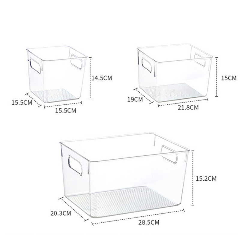 Storage box egg noodles frozen dumplings square transparent preservation box food grade vegetables finishing kitchen special wholesale