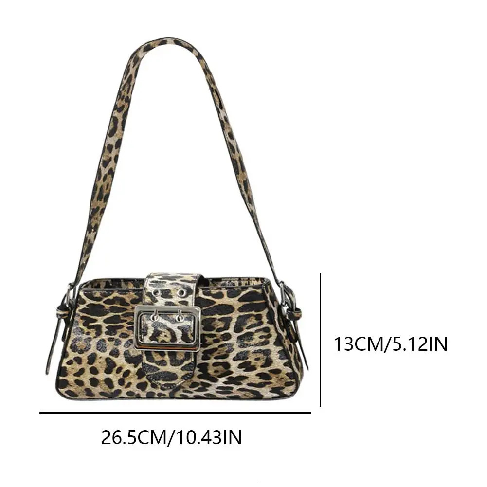 Trendy Leopard Print Womens Shoulder Bag Fashion Y2K Womens y Handbag Womens y Handbag 241028