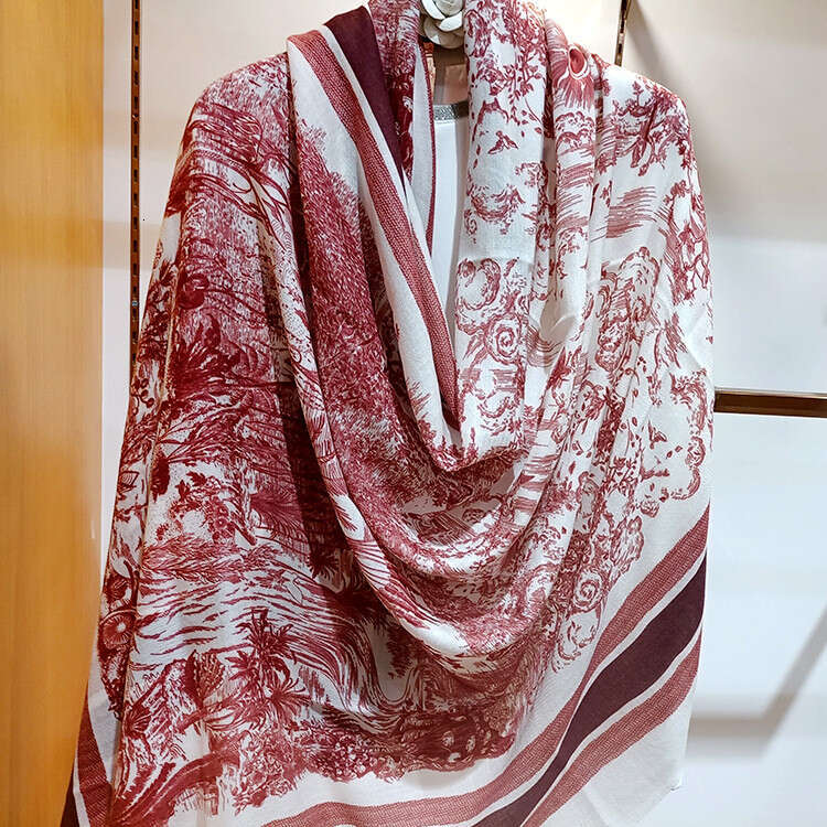 Naizaiga 100 Sketch Forest Ultra-Fine Pure Cashmere Long Scarf Women Winter Thin Blue Red Shawl , Msk69