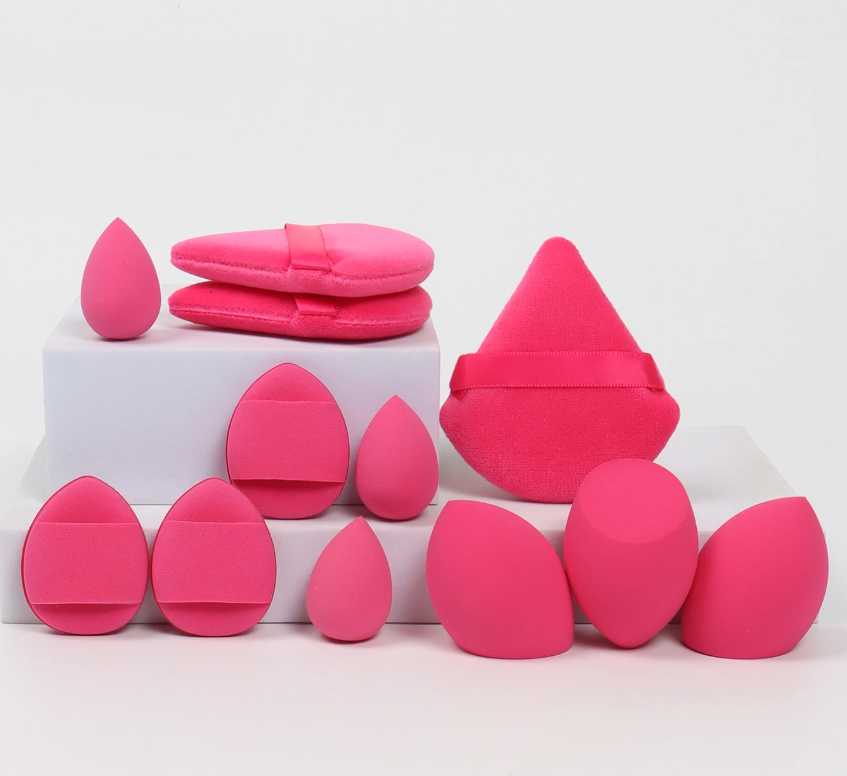 Luxury 2026 New 12Piece Makeup Net Washable Sponge Set Made Of Loose Powder Air Cushion Puffs Mini Beauty Fast Shipping X261019 - view 4