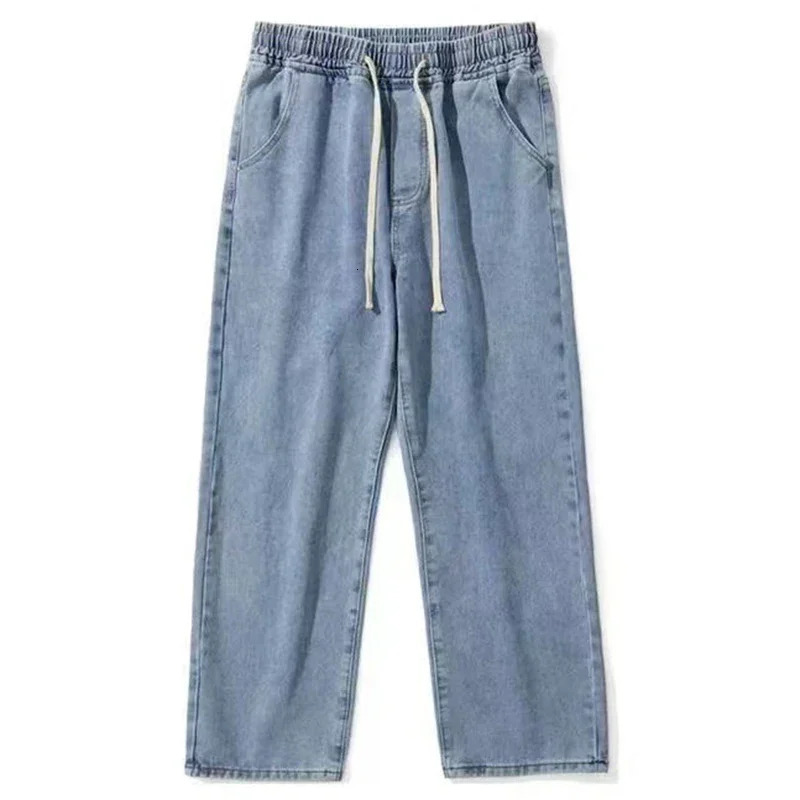 Men Prints Star Jeans Streetwear Loose Wide Leg Boyfriend Vintage Fashion Straight Casual Denim Cargo Pants 241028