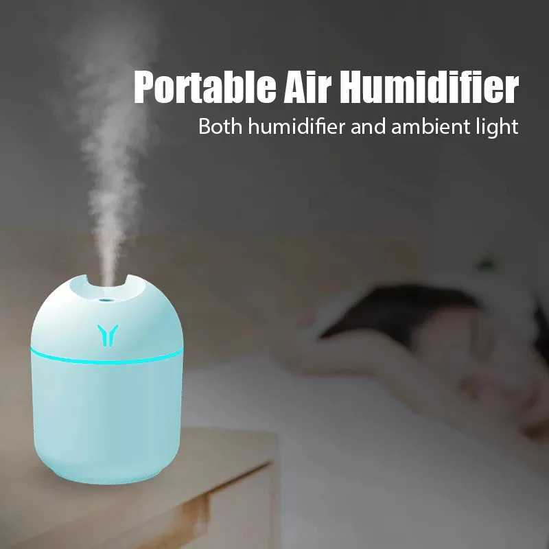 250ML Mini Air Humidifier Ara Essential Oil Diffuser USB He Car Every time Air Humidifier spray with LED Light Y241104