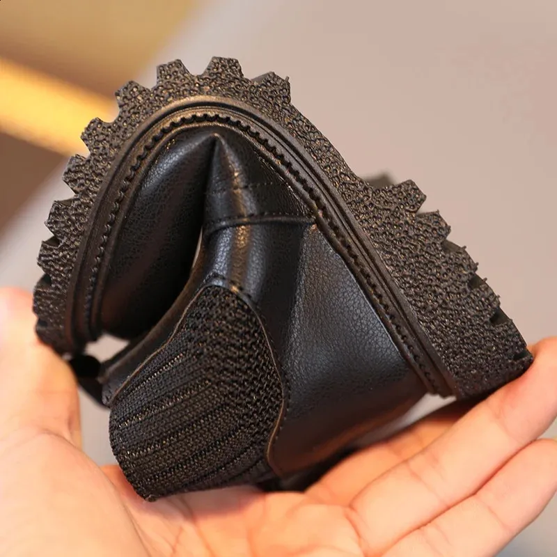 Autumn Winter Baby Designer Short Super Warm Girls Boys PU Leather Children Boots Fashion winter boots Kids Snow Shoes 240801 241120