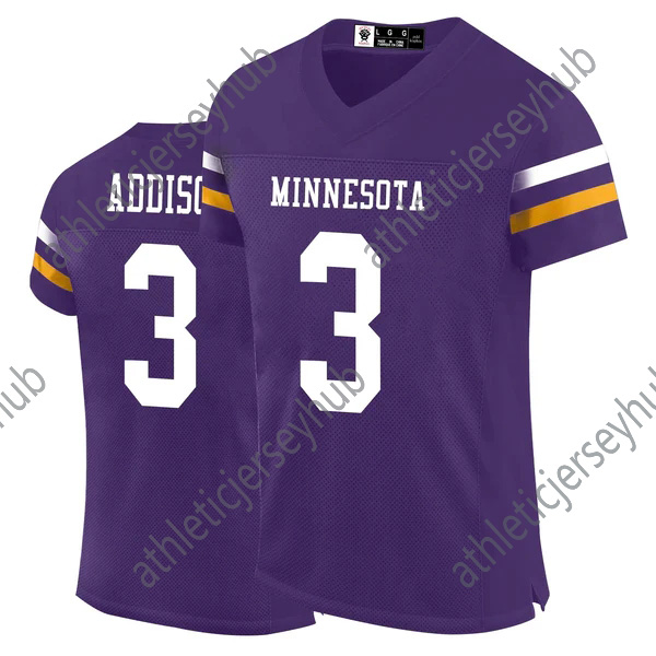 2024 Mens/Youth Custom Football jersey Stitched Jerseys 9 J.J. 33 Aaron 18 Justin 87 T.J. 3 C.J. Ham Darrisaw Smith Sam Darnold Shxinet Embroidery Foo