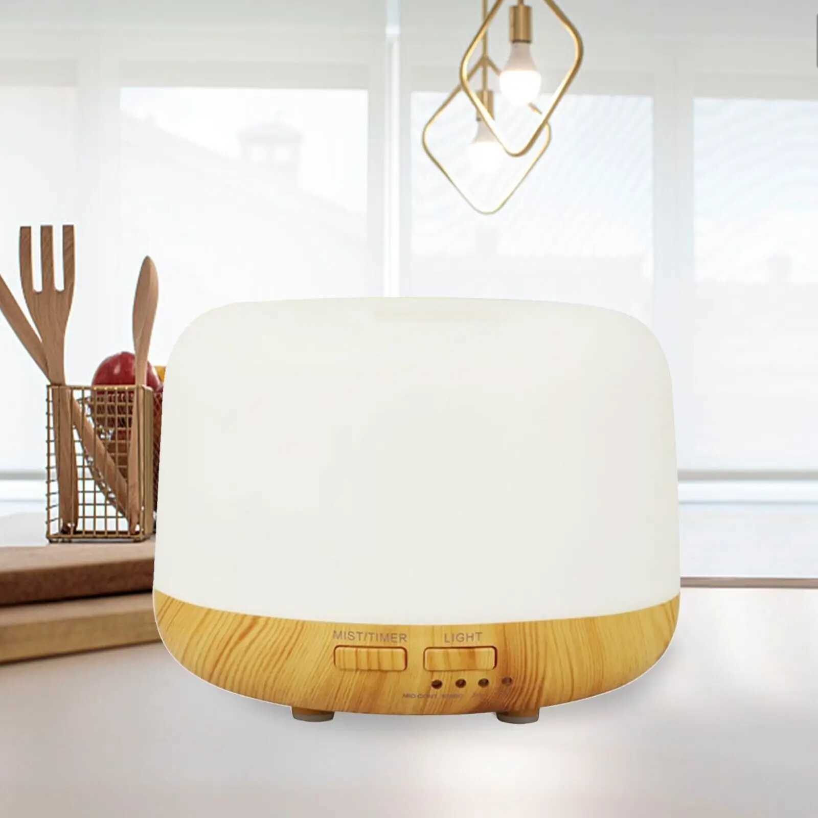 300ml aromatic oil diffuser with 7-color light timer adjustable fog mode setting 300ml humidifier Y241104