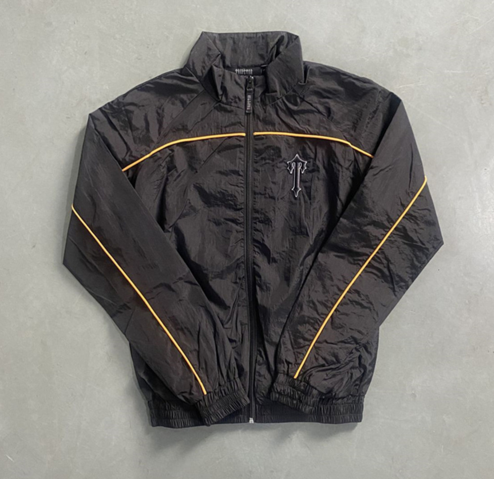 2024 Set High Street Men Fashion Quality Embroidery Sweatshirts Jogging Suit Jacket Zipper Arched Patchwork Shell warm fjmq