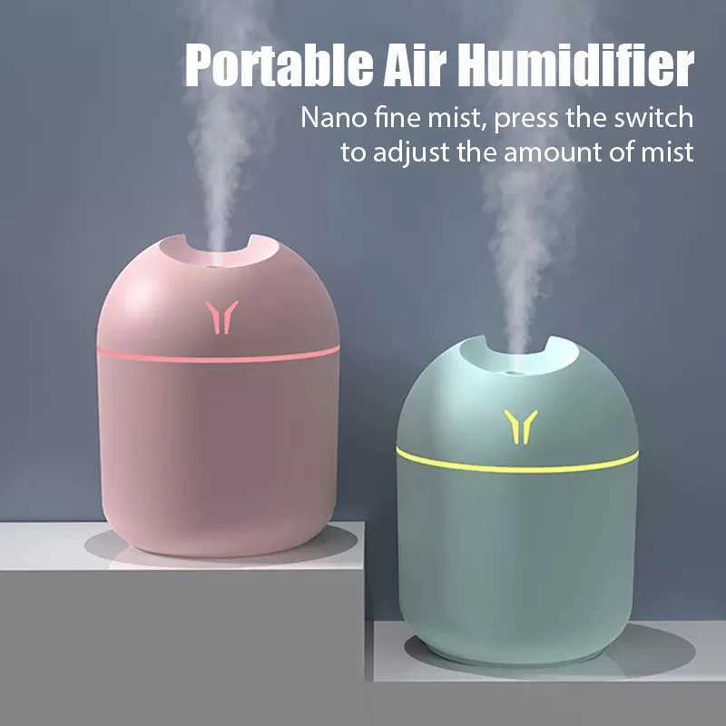 250ML Mini Air Humidifier Ara Essential Oil Diffuser USB He Car Every time Air Humidifier spray with LED Light Y241104