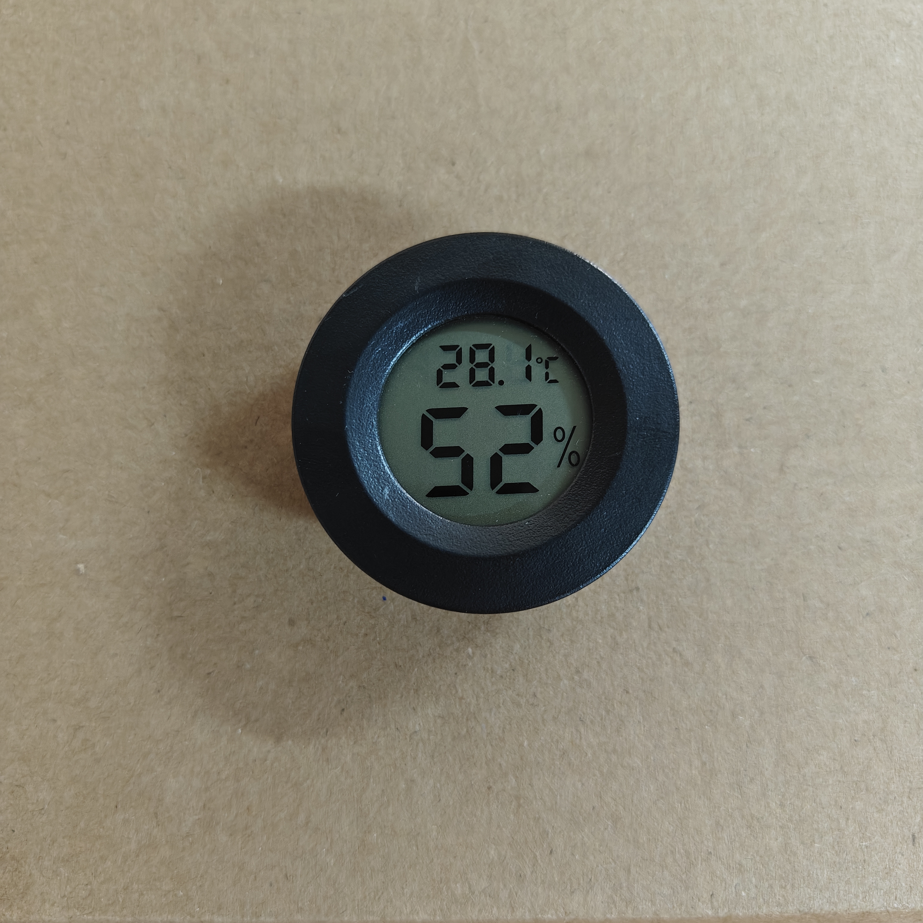 Hygrometer Mini Thermometer Fridge Hygrometer Portable Digital Temperature Instruments Acrylic Round Hygrometers Humidity Monitor Meter Detector
