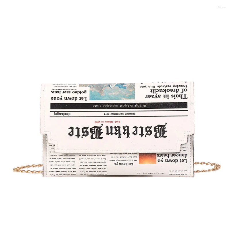 2025 NEW School Bags Fashion Women Spaper Letter Printing Pu Leather Shoulder Underarm Bag Casual Ladies Small Purse Buckle Handbags Personality zhany