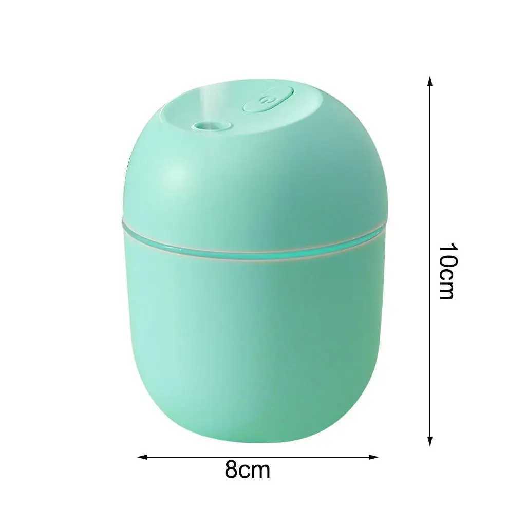 Trasonic Mini Air Humidifier Ara Essential Oil Diffuser for Automotive USB Nebulizer with LED Night Light Y241104