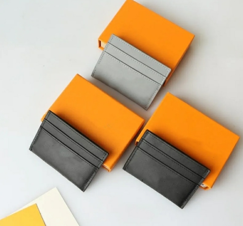 10A Card Holders Credit Card Holder Wallets & Holders Classic Men Women Mini Small Wallet High Quality Slim Bank Cardholder With Box 3 color Black Grey