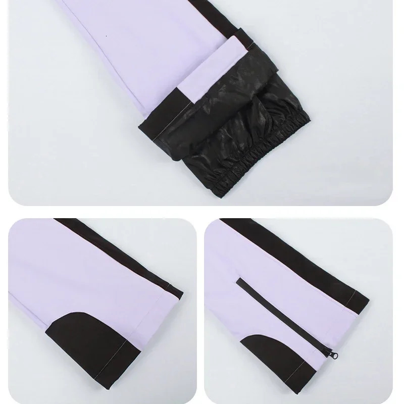 New Winter Adults One Piece Ski Trousers Waterproof Breathable Skiing Snow Women Warm Outdoor Sport Snowboard Strap Pants