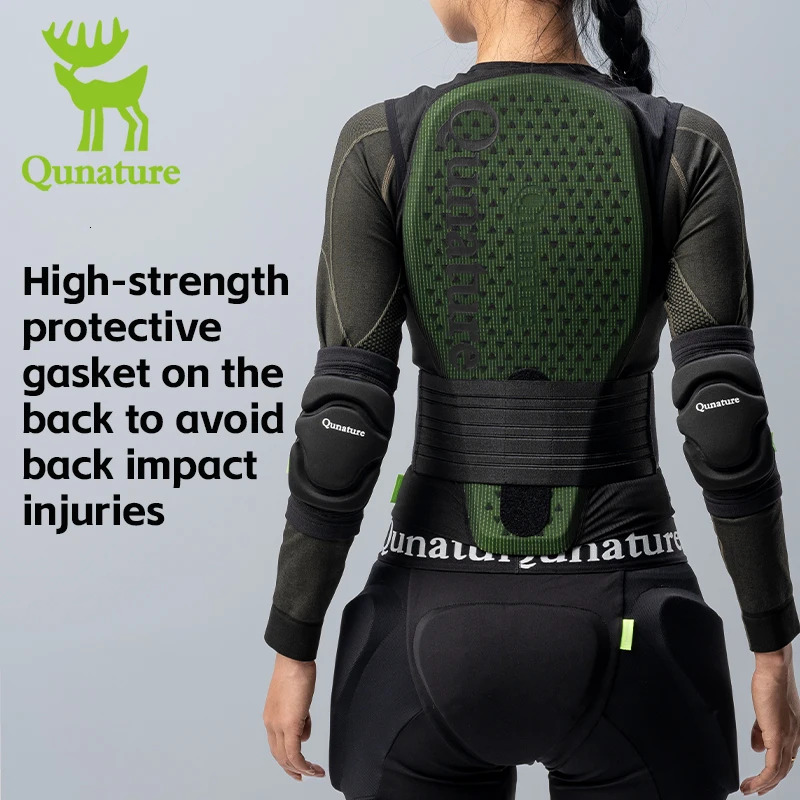 Qunature Adults Ski Ce1 Level Anti-Collision Waist Protector Sports EAR Pad Back Protection Anti-Fall Vest Jackets