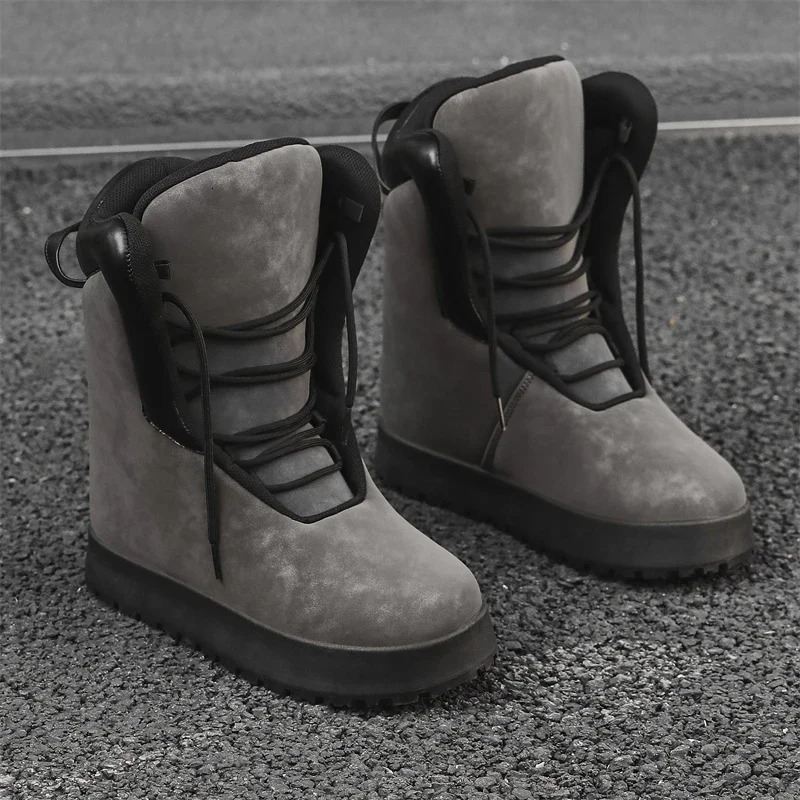 Winter Warm Street Style Mens motorcycle Boots Height Increasing Light Adult Man Sports Casual Shoes Sneakers 241028