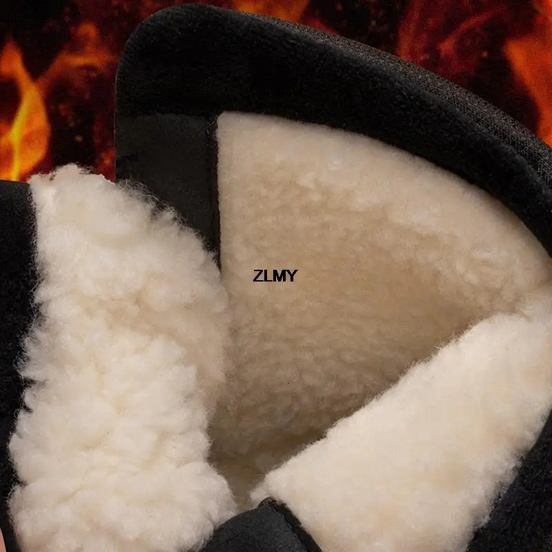 Winter Snow Boots Men Women Rotatory Button Snowboots Waterproof Outdoor Cotton Shoes Keep Warm High Top Man Hiking 241028