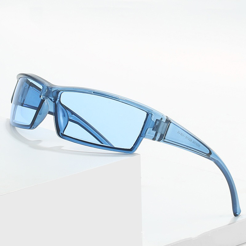 American European Fashion Sports Punk Personalized Retro Box Sunglasses Y2K Spicy Girl Men's and Women's Outdoor Cycling Mirrors