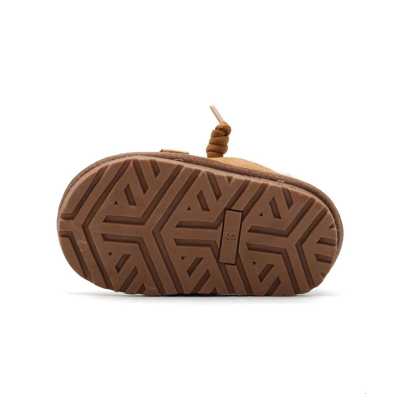 Winter Baby Snow Boots Leather Warm Plush Boys Shoes Soft Sole Non-slip Fashion Toddler Girls Boots 241028