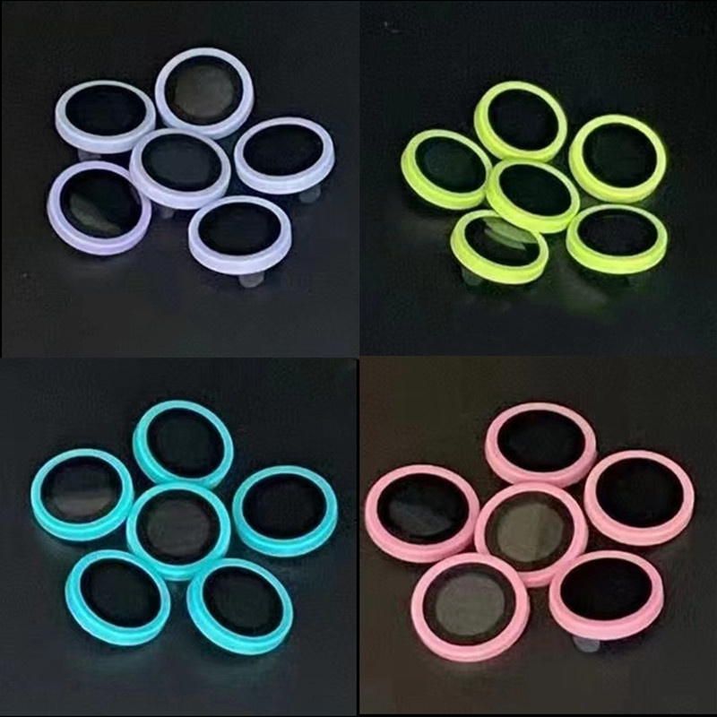 Noctilucent Camera Lens Protection For iPhone 16 15 14 13 12 11 Pro Max Plus Colorful Luminous Ceramic Tempered Glass Lens Screen Protector With Retai
