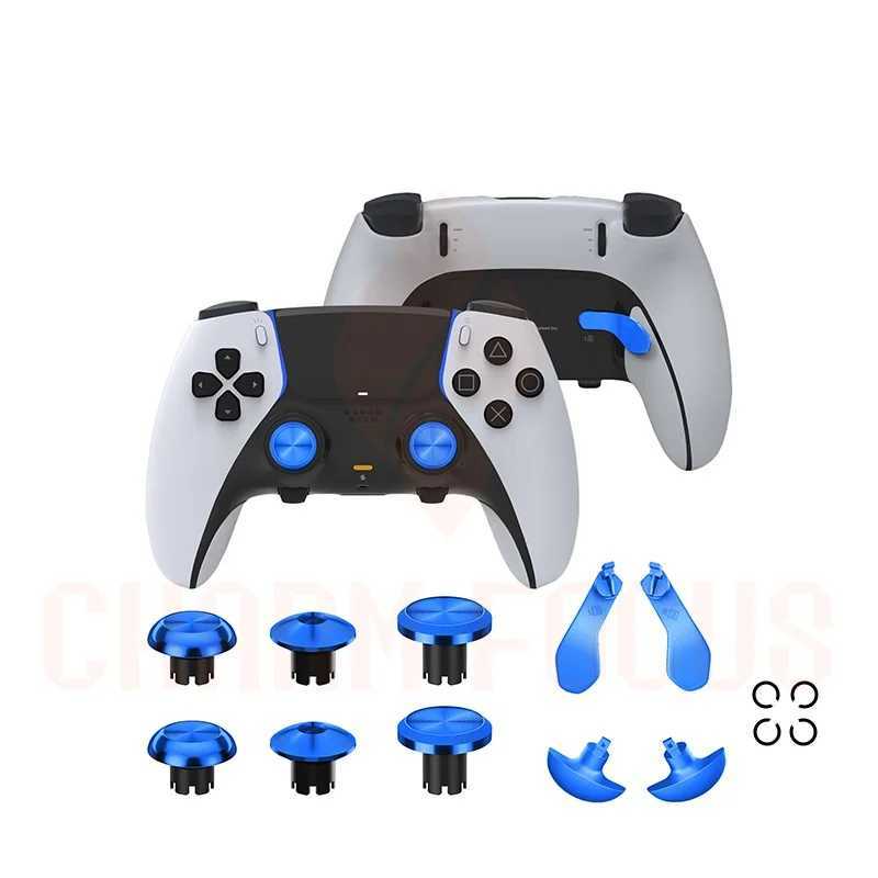Game Controllers Joysticks Analog Joystick for 5 Edge Controller 10-in-1 Metal Thumb Stick 4 Metal Rear Paddle Trigger Button Replacements H241029