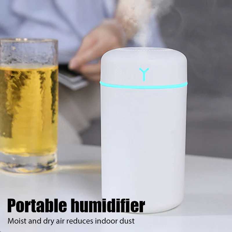 420ml air humidifier portable USB Ara oil diffuser with color light cold fog spray Y241104