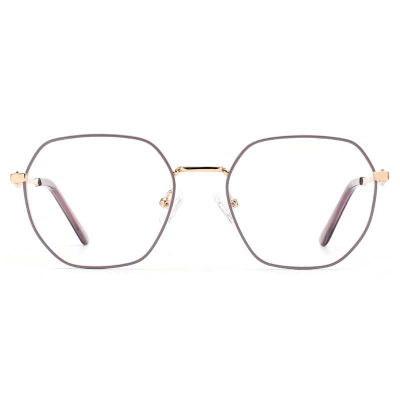 New women's high-class sense of metal eyeglasses frames men's large frame fashion trend wind glasses manufacturers wholesale open ball eyegl
