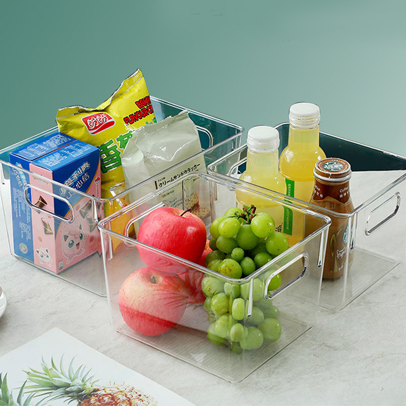 Storage box egg noodles frozen dumplings square transparent preservation box food grade vegetables finishing kitchen special wholesale