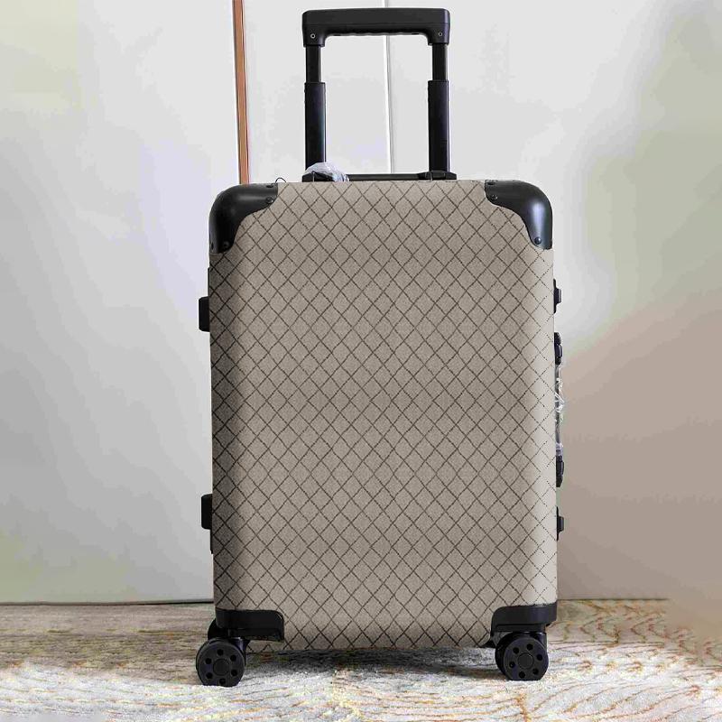 Retro Designer Suitcase Men Women Fashion Travel Bag Large Capacity Luggage Zipper Trolley Case Leather Old Flower Boarding Case