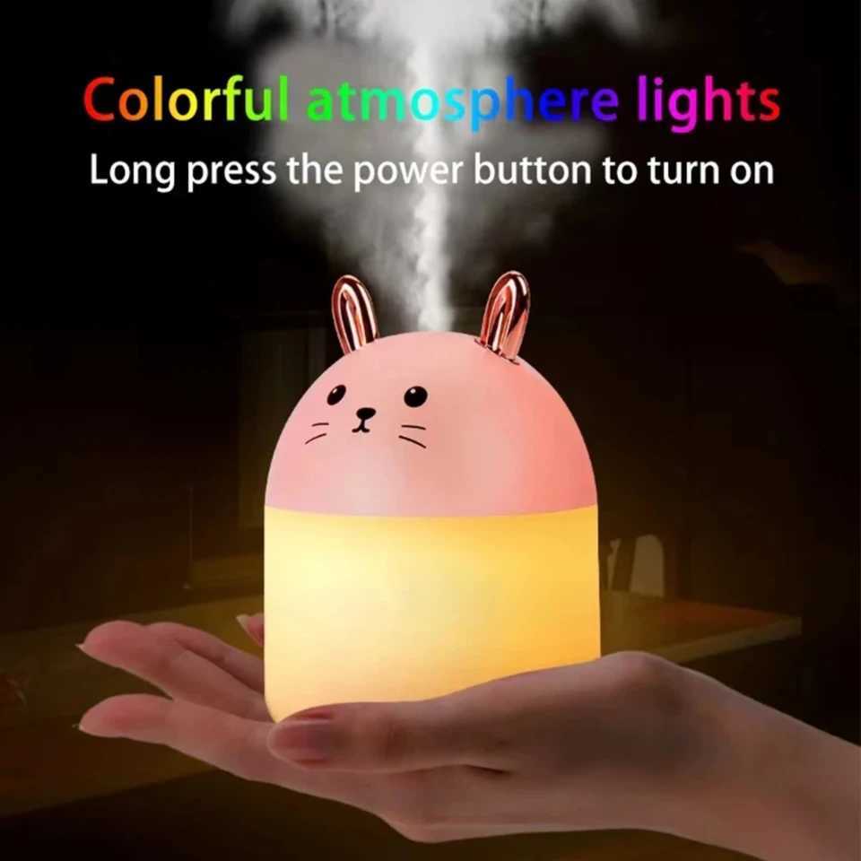 Cool and quiet mini USB acoustic humidifier for hydrating benefits - compact portable perfect for bedro off or air Y241104