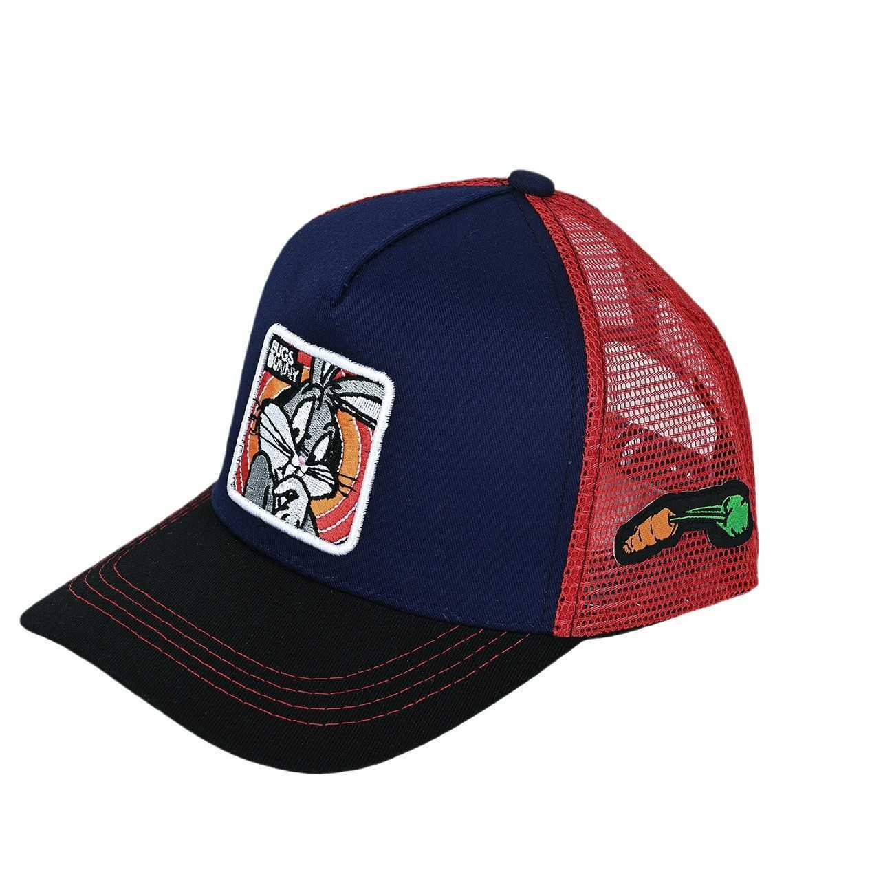 2024 New Cartoon Duck Anime Embroidered Hat Truck Driver Hat Big Mouth Monster Mesh Baseball Hat