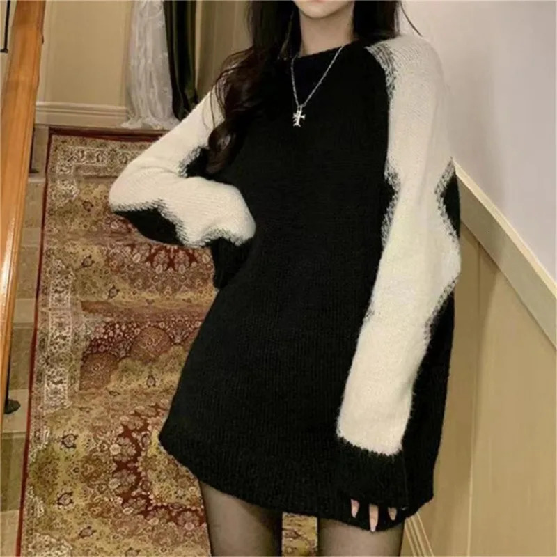 Fashionable Christmas sweaters gentle spoiled warm cozy womens autumn winter loose lazy warm and comfortable inner knitted sweaters 241025