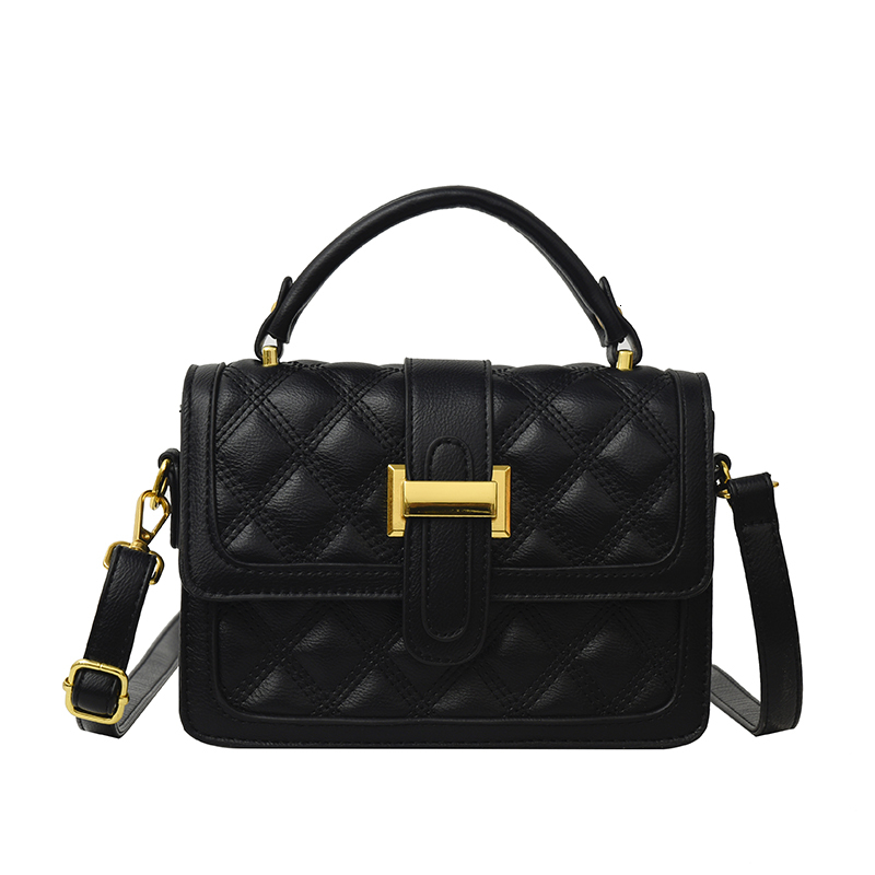 2025 new model Lingge Women Winter New Fashion Multi functional trend Texture Handbag One shoulder messenger bag Internet famous small square bag