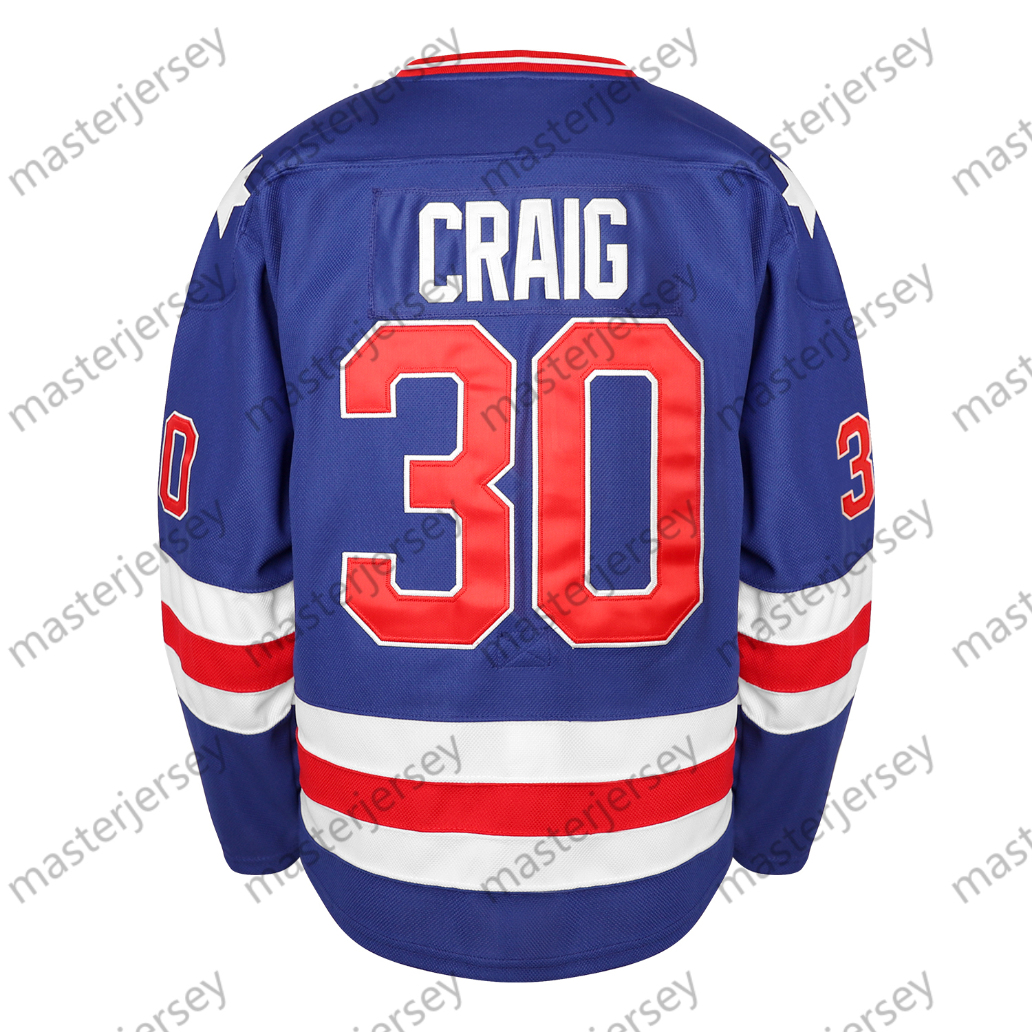 17 21 30 Men's Retro 1980 USA Ice Hockey Jerseys Stitched In Stock Fast Shipping Loose Fit V-Neck Hockey Jersey