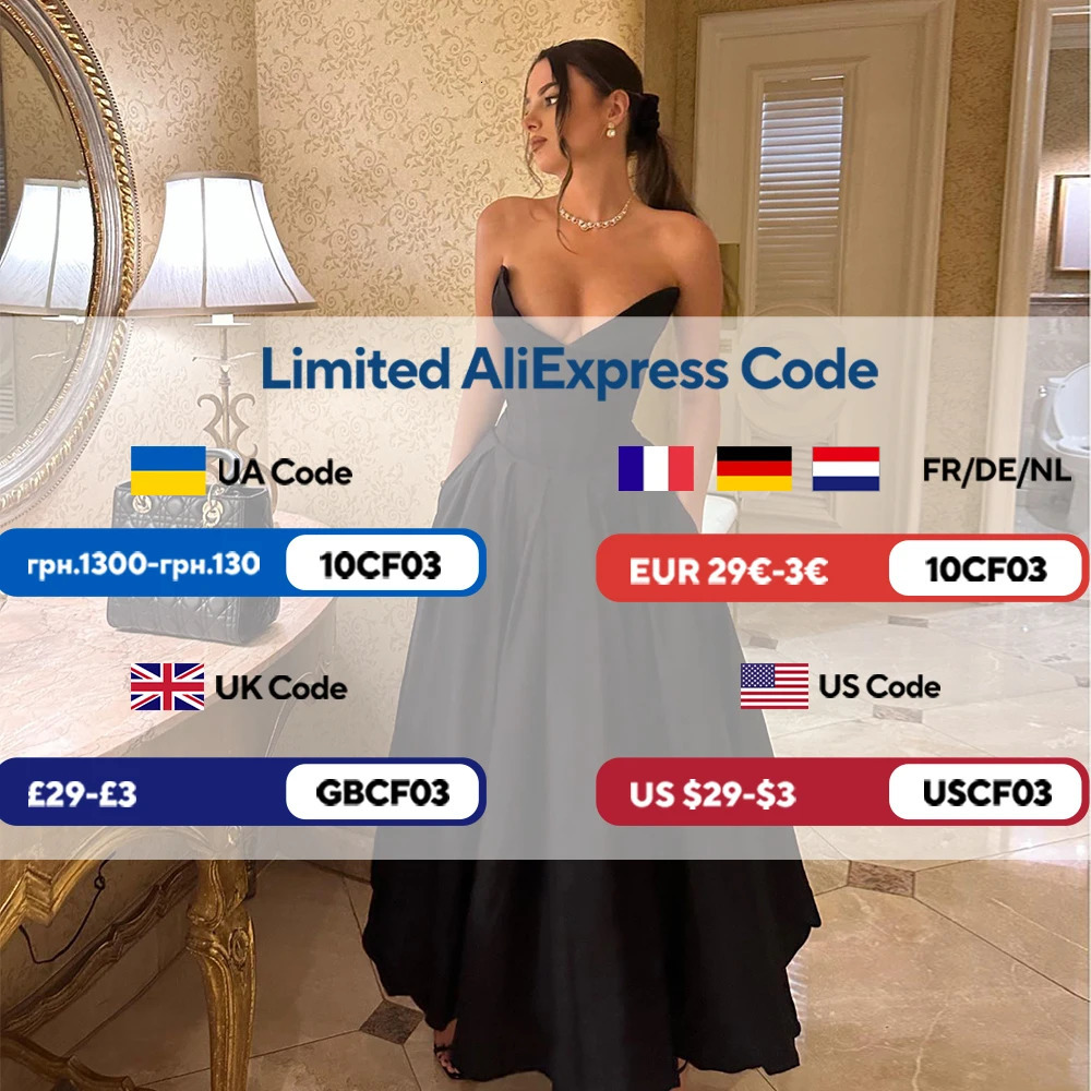 Suninheart Black Elegant Wedding Events Dress Sexy Strapless Corset Dress Midi Christmas Party Dresses for Women Clothing 241028