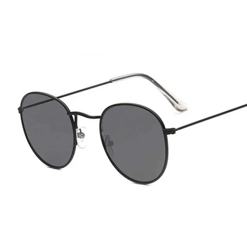 Metal Small Round Sunglasses Woman Vintage Brand Travel Classic Sun Glasses Female Fashion Retro Lunette De Soleil FemmeX241028