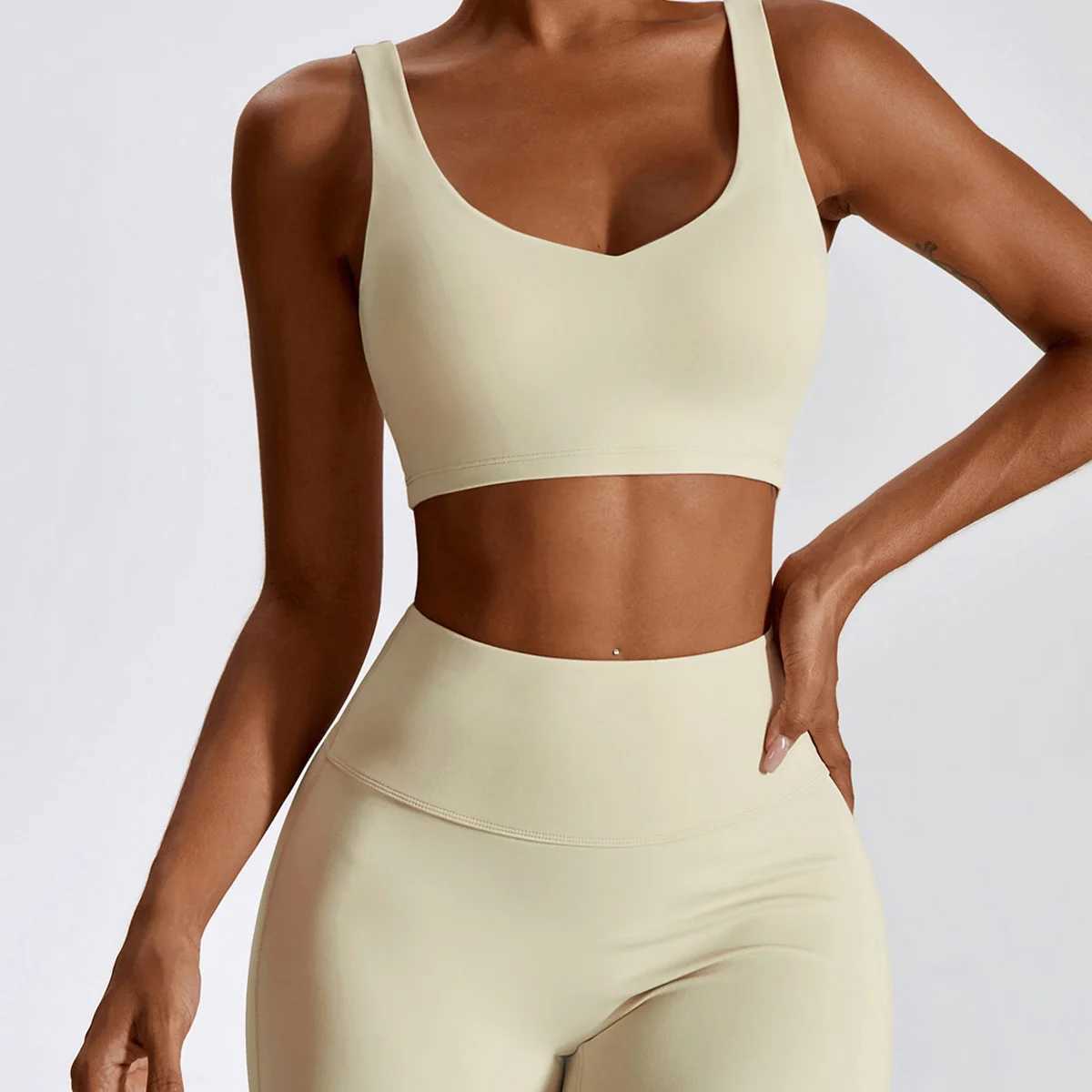 Women's Tracksuits Suit 2 Piece Womens Gym Tracksuits Sportswear Fitness Leggings Long Slve Sports Bra Running Quick Dry Female Sexy Tops Y241029