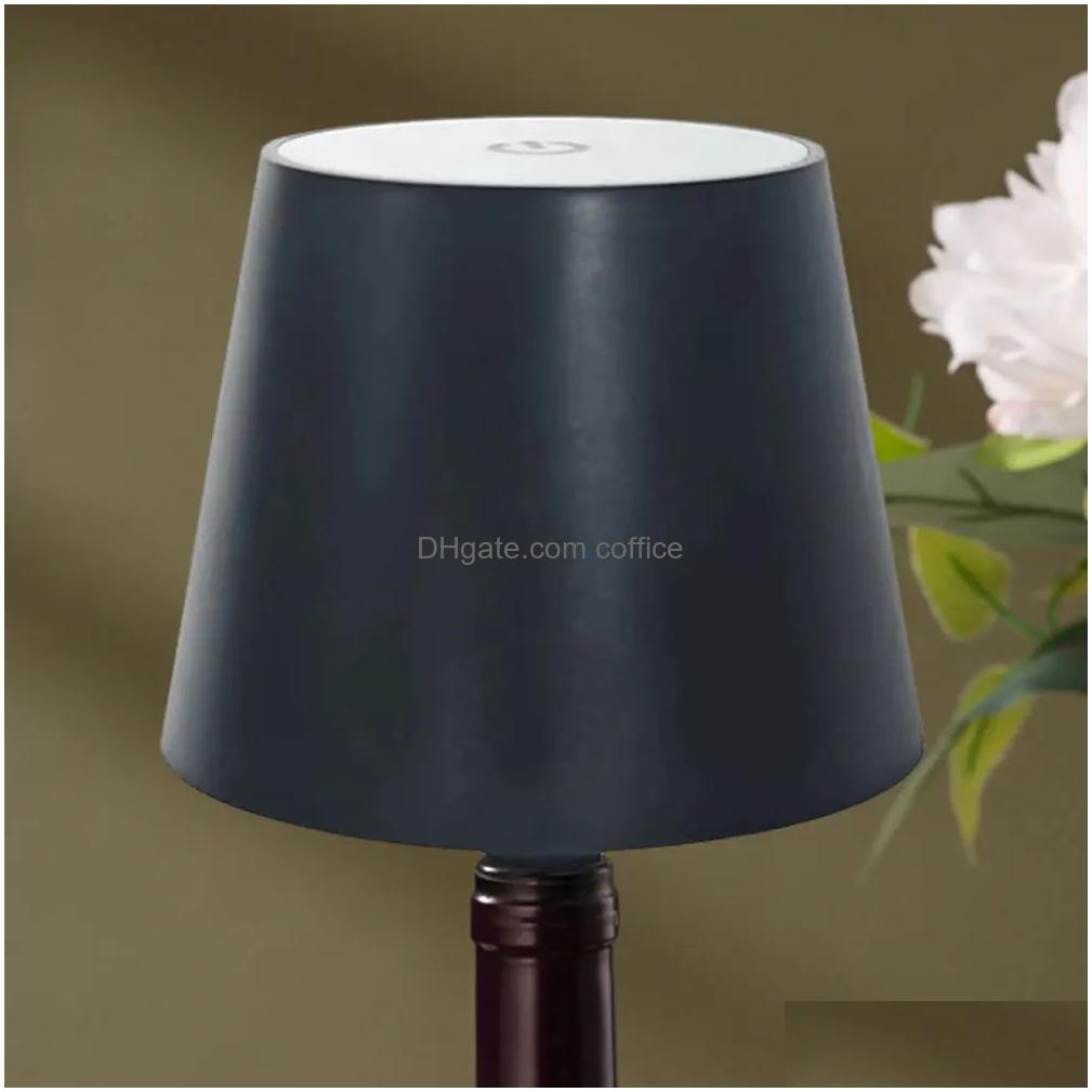 Other Home Garden Wireless Desk Lamp Creative Wine Bottle Detachable Portable Charging Atmosphere Decorative Bedside E Drop Delivery Otli7