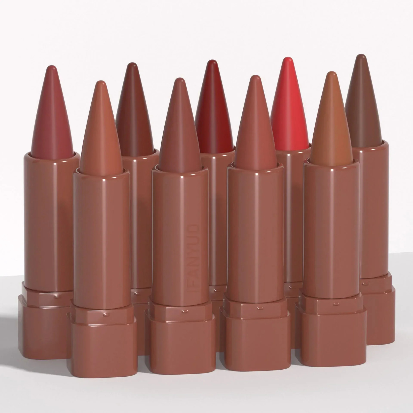 Pointed Matte Lipstick Nude Red Brown Velvet Lip Liner Pencil 9Colors Outline Contouring Gradient Lipliner Tinted Balm Cosmetic 241028