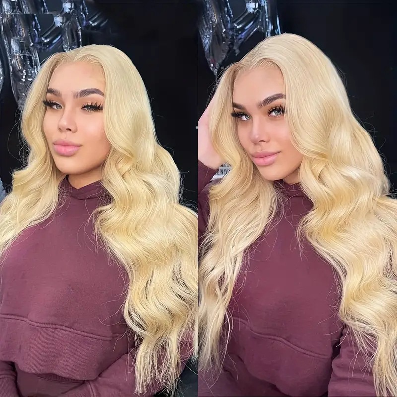 13x4 Deep Wave Water 30inch Similar to Real Human Hair Wigs Lace Front Wigs Brazilian Body Wave Lace Cosure Wig Pre Plucked Wave Wigs Synthet Silky La